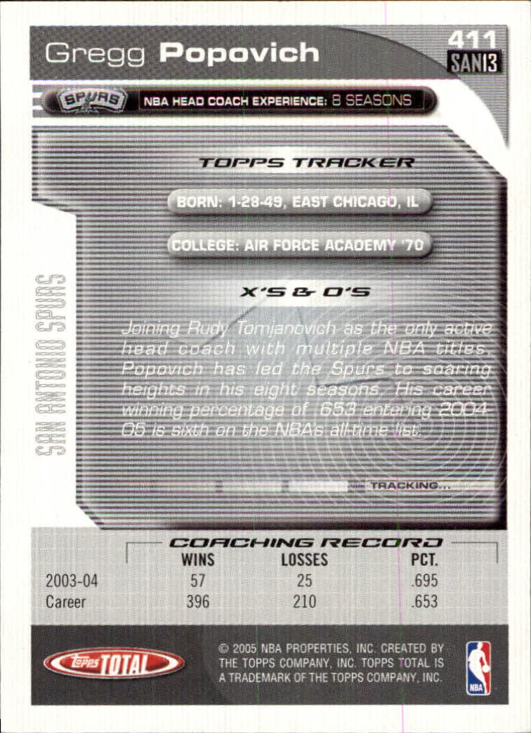 2004-05 tarjeta de baloncesto total Topps #251-440 - elige tu tarjeta - Imagen 311 de 367