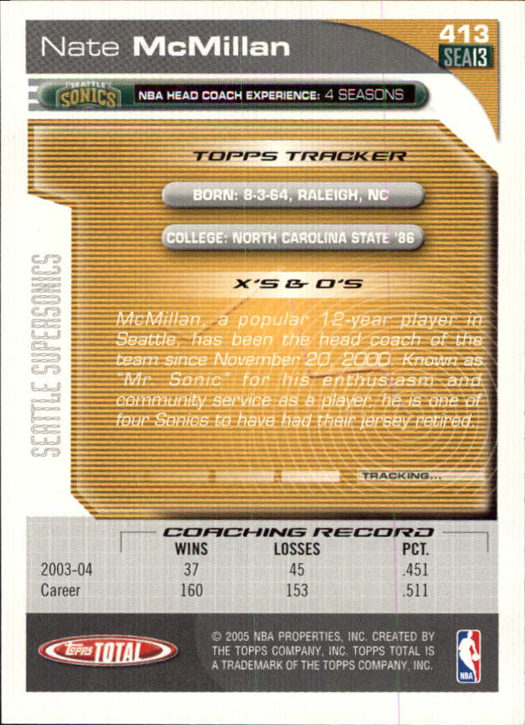 2004-05 tarjeta de baloncesto total Topps #251-440 - elige tu tarjeta - Imagen 315 de 367