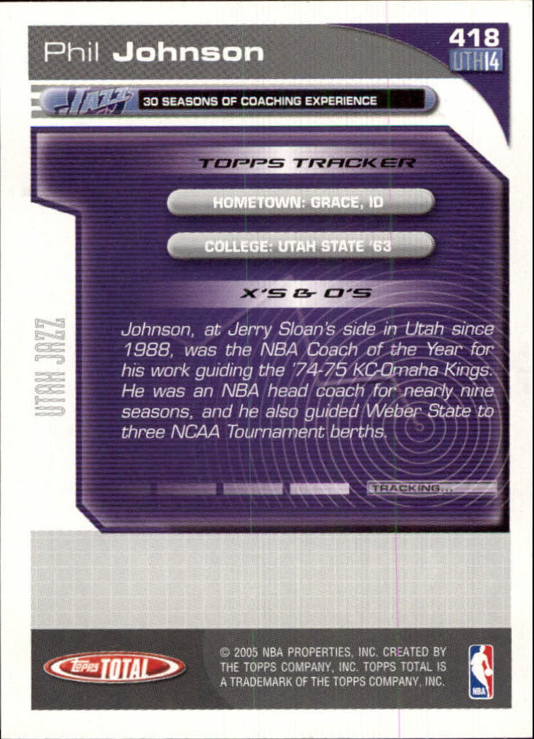 2004-05 tarjeta de baloncesto total Topps #251-440 - elige tu tarjeta - Imagen 323 de 367