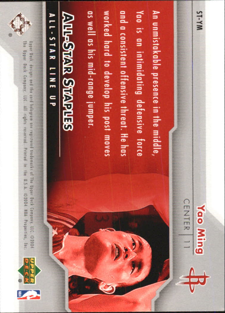 2004/2005 All-Star Lineup (Upper Deck) Basketball - Picture 147 of 159
