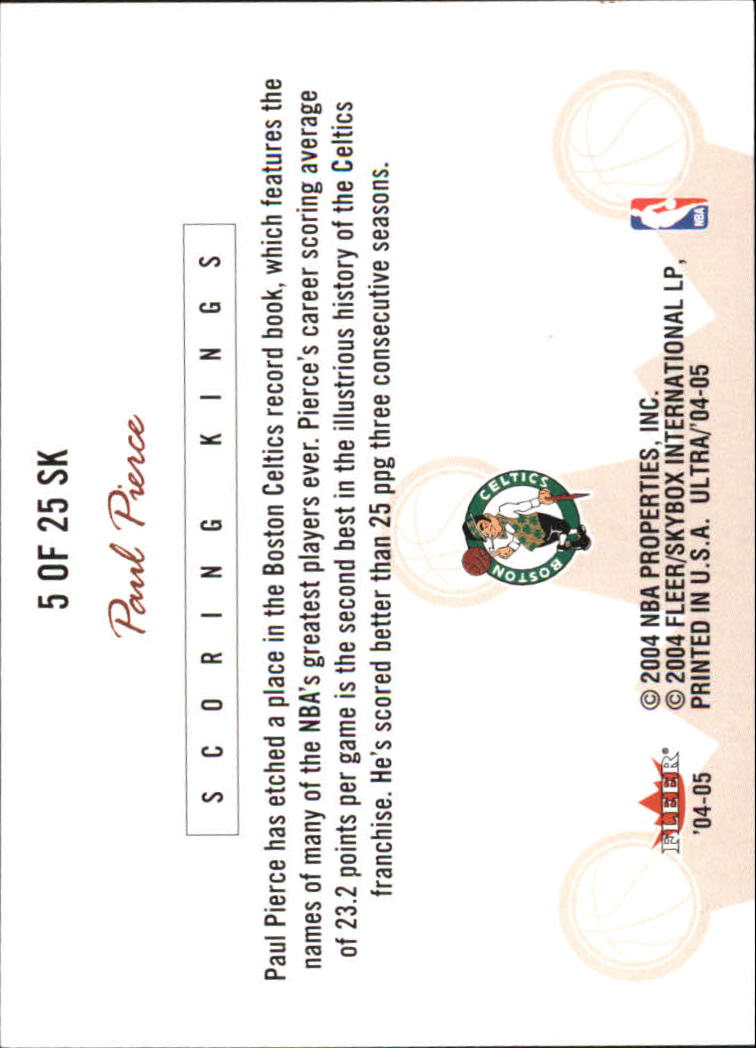 2004/2005 Ultra (Fleer) Basketball Part 3 Insert and Game Used Cards - Picture 9 of 41