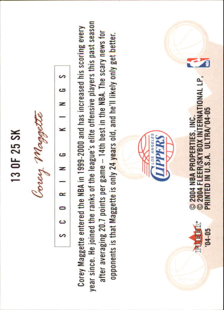 2004/2005 Ultra (Fleer) Basketball Part 3 Insert and Game Used Cards - Picture 21 of 41