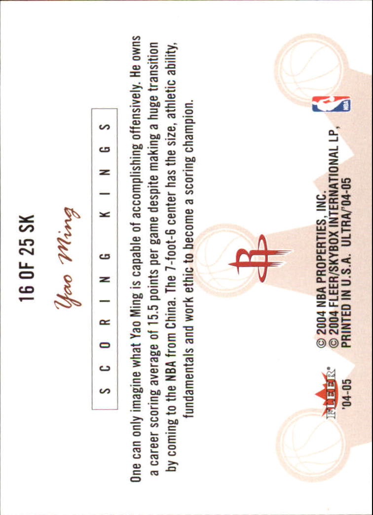 2004/2005 Ultra (Fleer) Basketball Part 3 Insert and Game Used Cards - Picture 27 of 41
