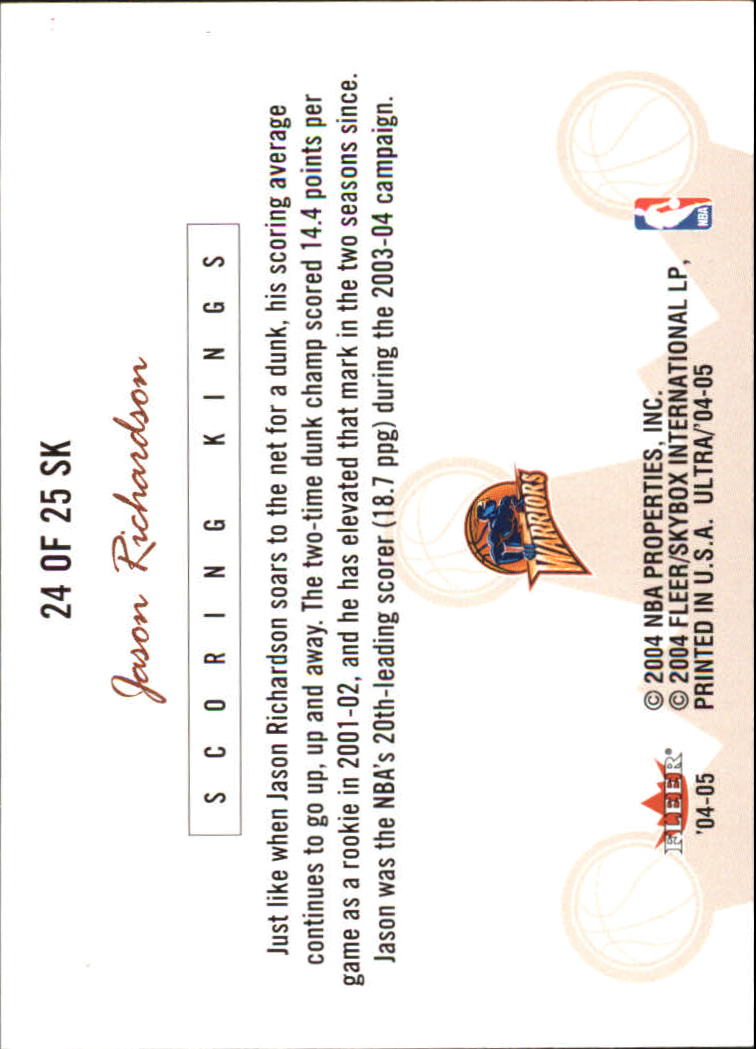 2004/2005 Ultra (Fleer) Basketball Part 3 Insert and Game Used Cards - Picture 39 of 41