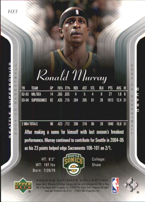Baloncesto 2004/2005 Ultimate Collection (cubierta superior) - Imagen 113 de 159