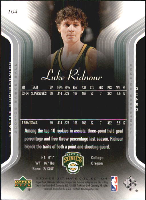 Baloncesto 2004/2005 Ultimate Collection (cubierta superior) - Imagen 115 de 159