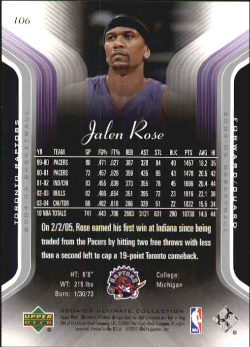 Baloncesto 2004/2005 Ultimate Collection (cubierta superior) - Imagen 117 de 159