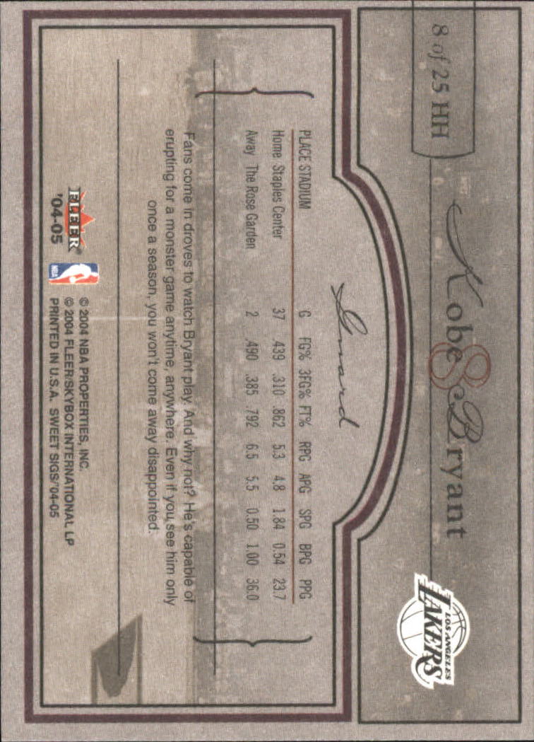 2004/2005 Sweet Sigs (Fleer) Basketball Part 2 Insert Cards - Picture 5 of 23