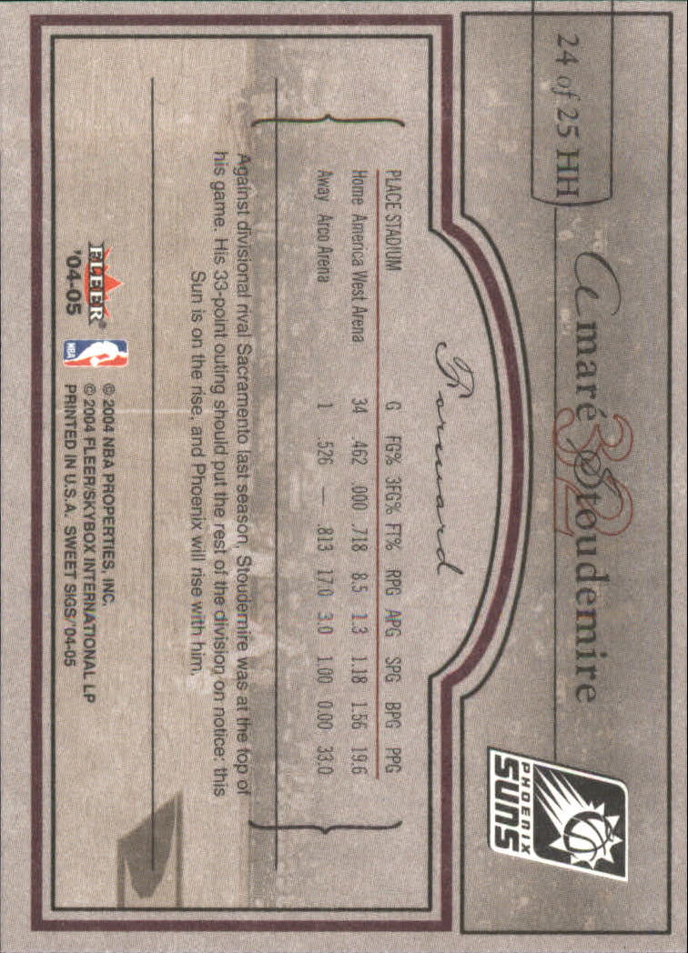 2004/2005 Sweet Sigs (Fleer) Basketball Part 2 Insert Cards - Picture 11 of 23