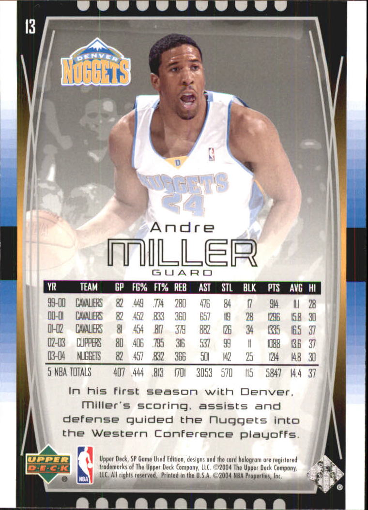 2004/2005 SP Game Used (Upper Deck) Basketball - Picture 25 of 290