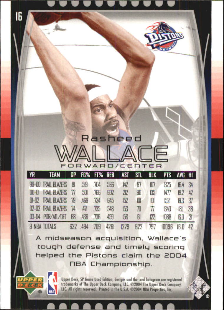 2004/2005 SP Game Used (Upper Deck) Basketball - Picture 31 of 290