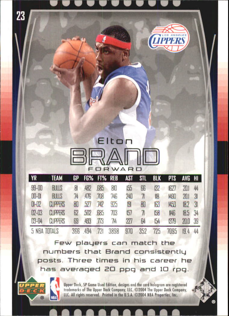 2004/2005 SP Game Used (Upper Deck) Basketball - Picture 45 of 290