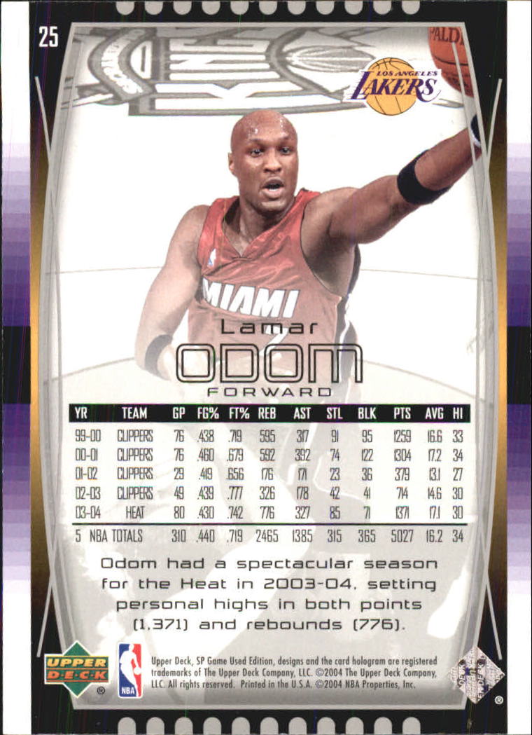 2004/2005 SP Game Used (Upper Deck) Basketball - Picture 49 of 290