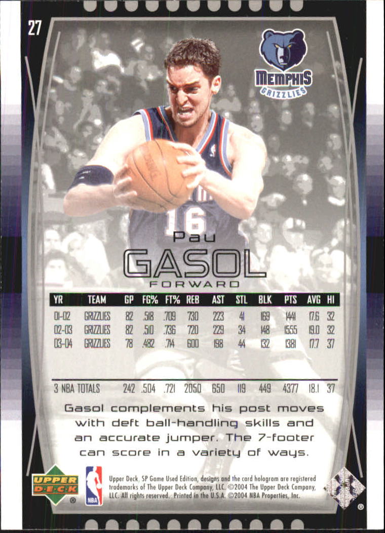 2004/2005 SP Game Used (Upper Deck) Basketball - Picture 53 of 290