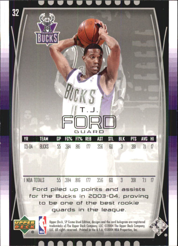 2004/2005 SP Game Used (Upper Deck) Basketball - Picture 63 of 290