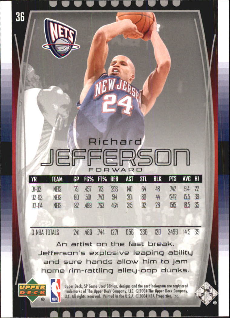 2004/2005 SP Game Used (Upper Deck) Basketball - Picture 71 of 290