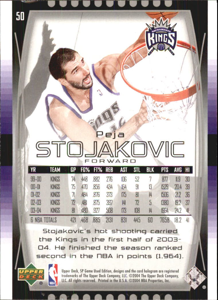 2004/2005 SP Game Used (Upper Deck) Basketball - Picture 99 of 290