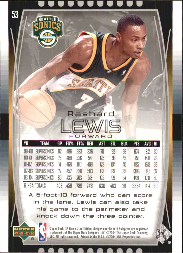 2004/2005 SP Game Used (Upper Deck) Basketball - Picture 105 of 290