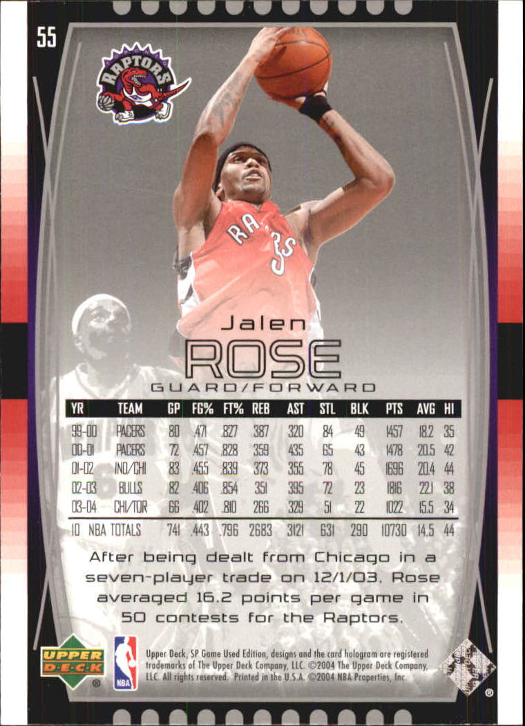 2004/2005 SP Game Used (Upper Deck) Basketball - Picture 109 of 290
