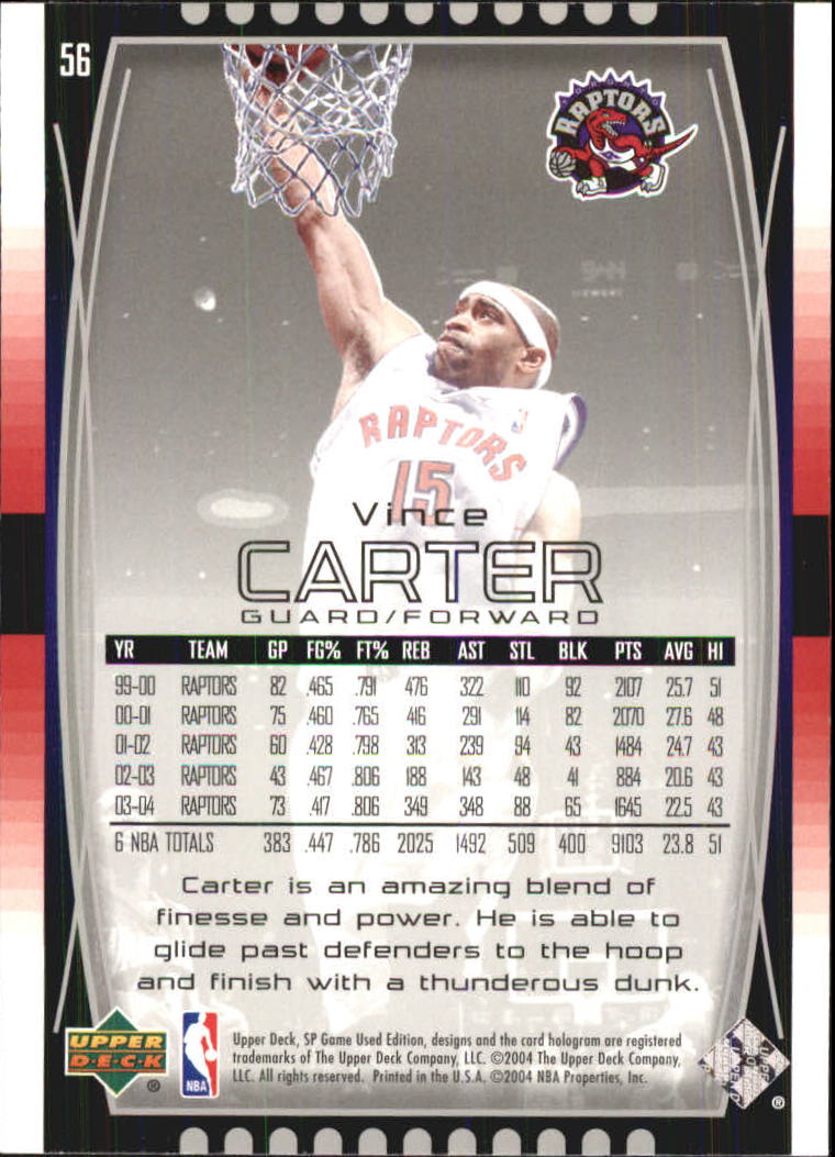 2004/2005 SP Game Used (Upper Deck) Basketball - Picture 111 of 290