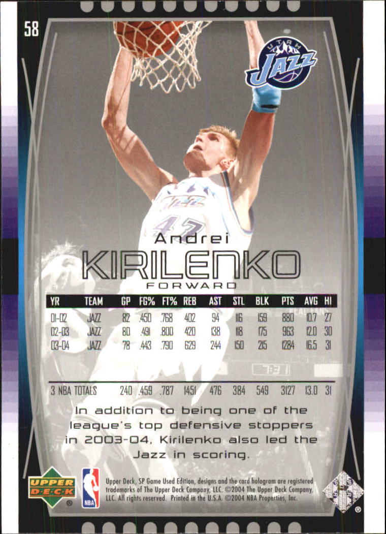 2004/2005 SP Game Used (Upper Deck) Basketball - Picture 115 of 290