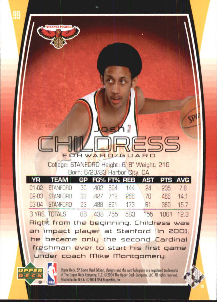 2004/2005 SP Game Used (Upper Deck) Basketball - Picture 134 of 290