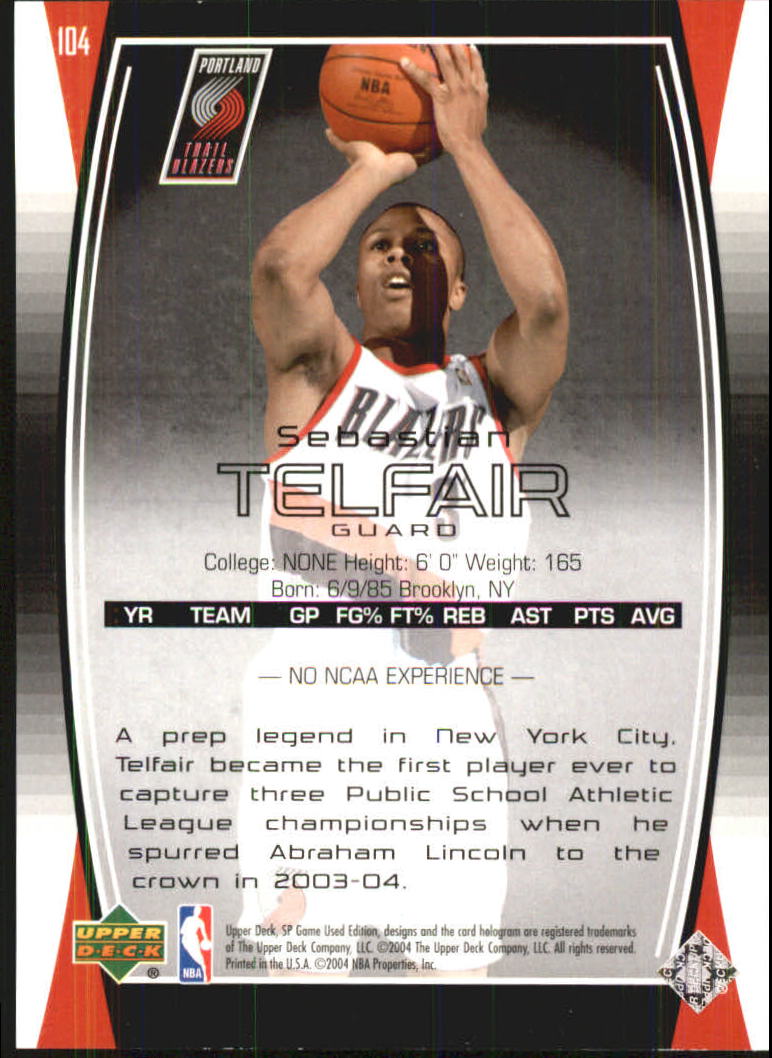 2004/2005 SP Game Used (Upper Deck) Basketball - Picture 144 of 290