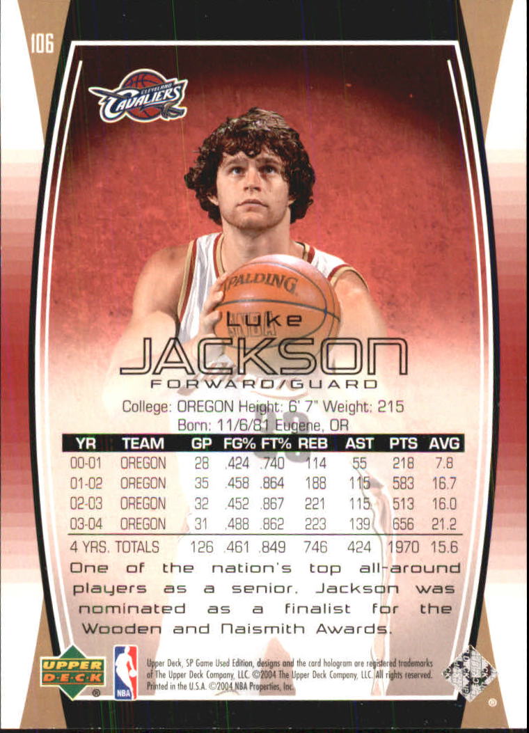2004/2005 SP Game Used (Upper Deck) Basketball - Picture 148 of 290