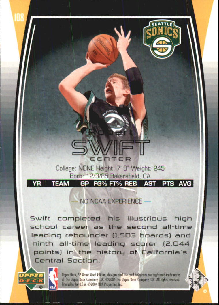 2004/2005 SP Game Used (Upper Deck) Basketball - Picture 152 of 290