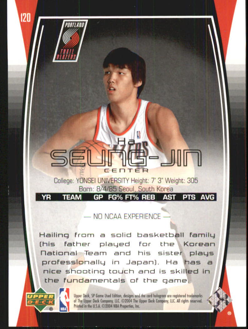 2004/2005 SP Game Used (Upper Deck) Basketball - Picture 176 of 290