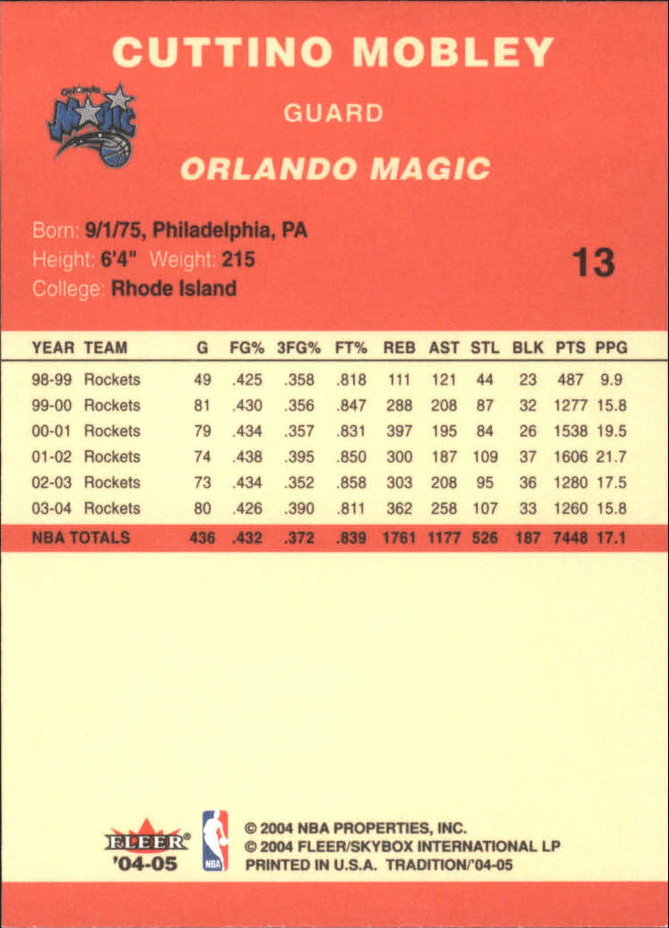 2004/2005 Tradition (Fleer) Basketball Part 1 Red Main Set Cards #1 to #268 - Picture 27 of 496