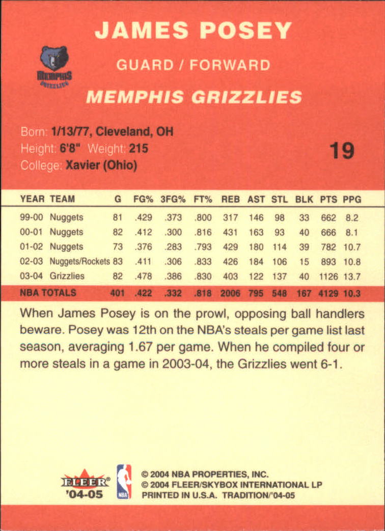 2004/2005 Tradition (Fleer) Basketball Part 1 Red Main Set Cards #1 to #268 - Picture 39 of 496