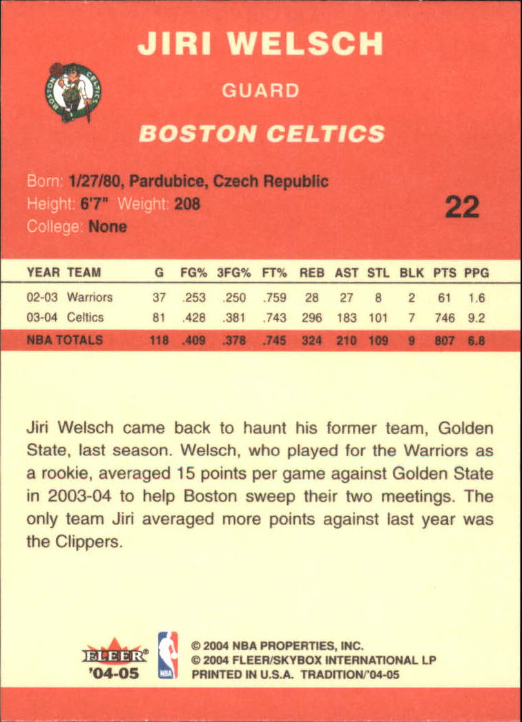 2004/2005 Tradition (Fleer) Basketball Part 1 Red Main Set Cards #1 to #268 - Picture 45 of 496