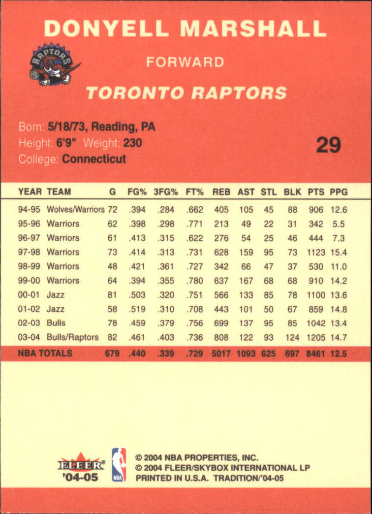2004/2005 Tradition (Fleer) Basketball Part 1 Red Main Set Cards #1 to #268 - Picture 59 of 496