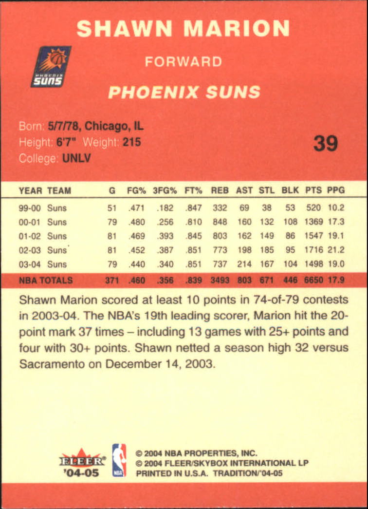 2004/2005 Tradition (Fleer) Basketball Part 1 Red Main Set Cards #1 to #268 - Picture 77 of 496