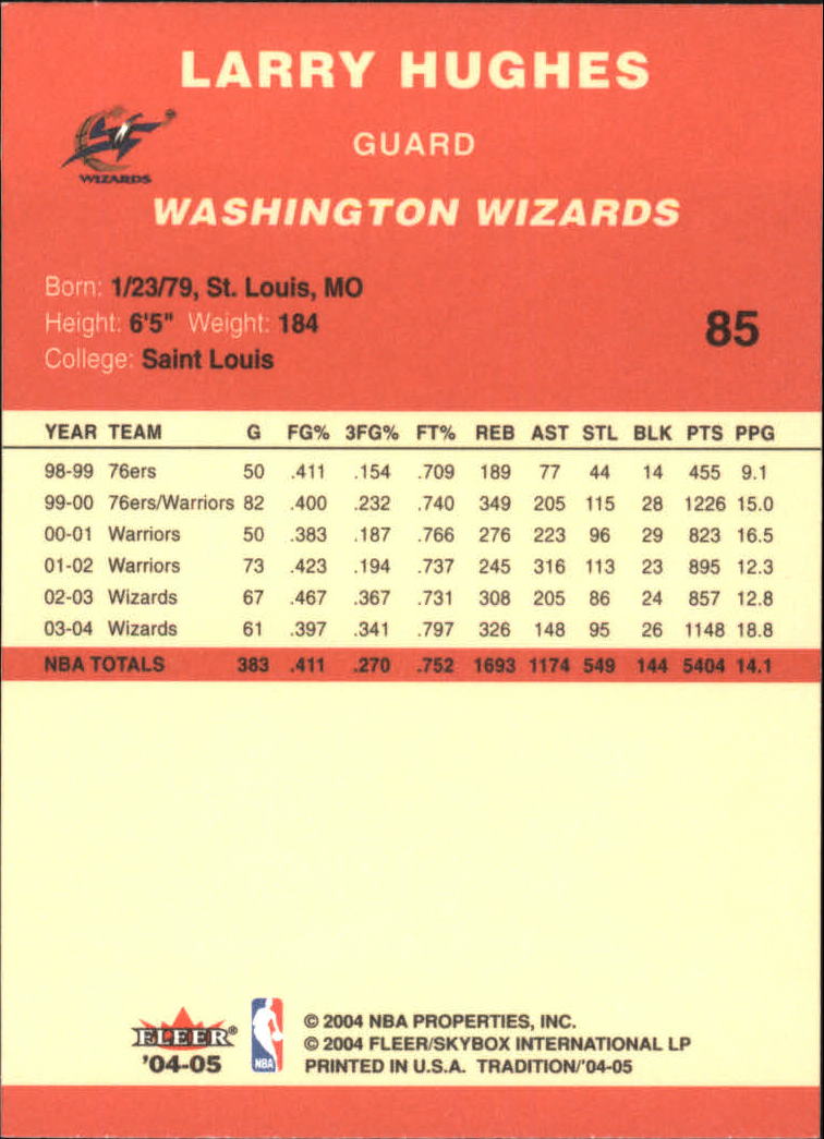 2004/2005 Tradition (Fleer) Basketball Part 1 Red Main Set Cards #1 to #268 - Picture 165 of 496
