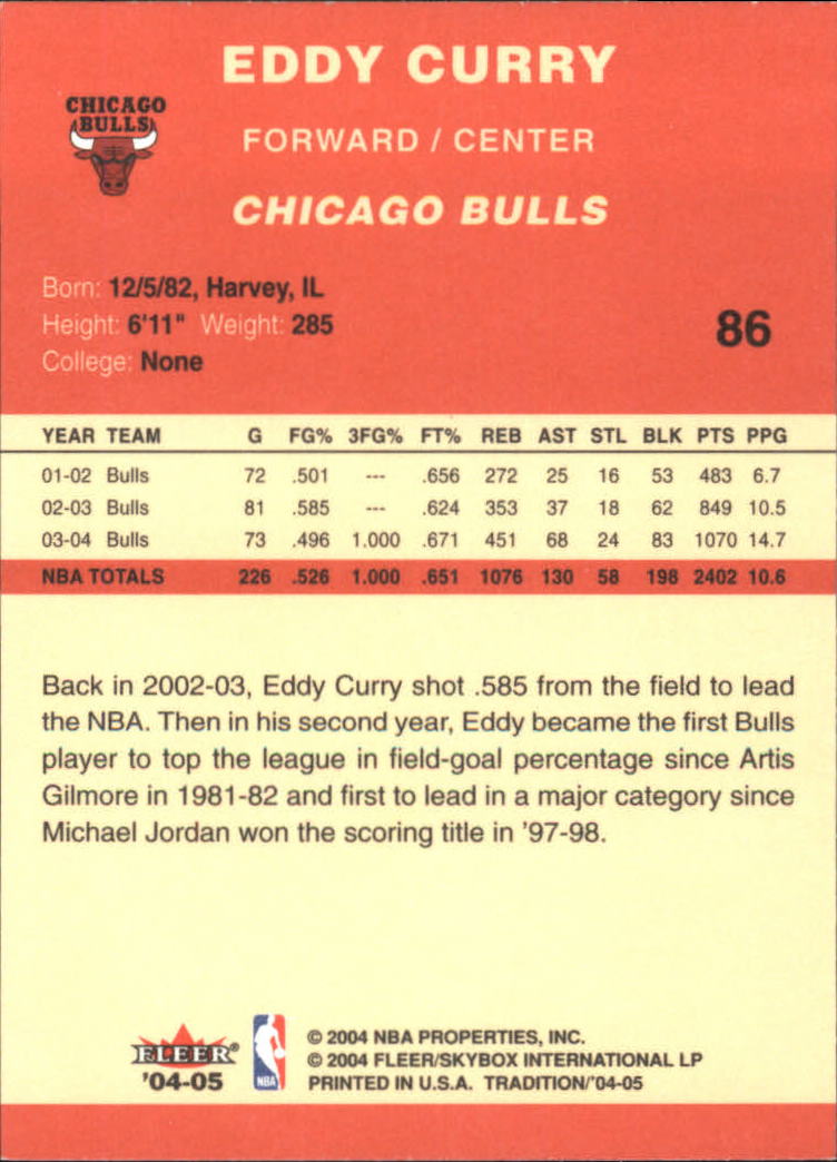 2004/2005 Tradition (Fleer) Basketball Part 1 Red Main Set Cards #1 to #268 - Picture 167 of 496
