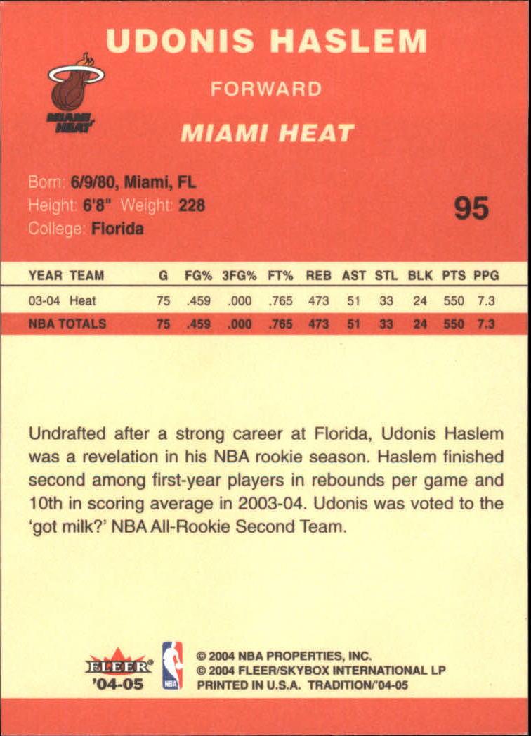 2004/2005 Tradition (Fleer) Basketball Part 1 Red Main Set Cards #1 to #268 - Picture 185 of 496