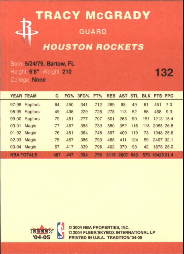 2004/2005 Tradition (Fleer) Basketball Part 1 Red Main Set Cards #1 to #268 - Picture 259 of 496