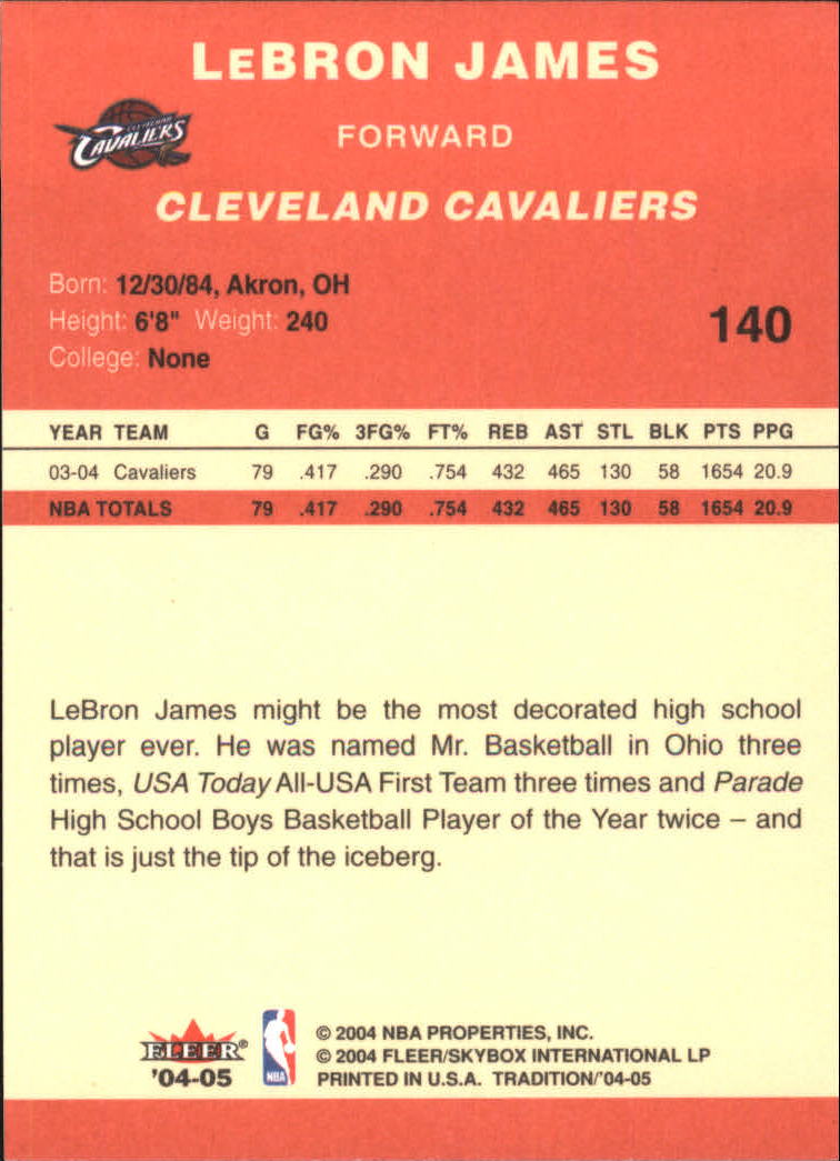 2004/2005 Tradition (Fleer) Basketball Part 1 Red Main Set Cards #1 to #268 - Picture 275 of 496