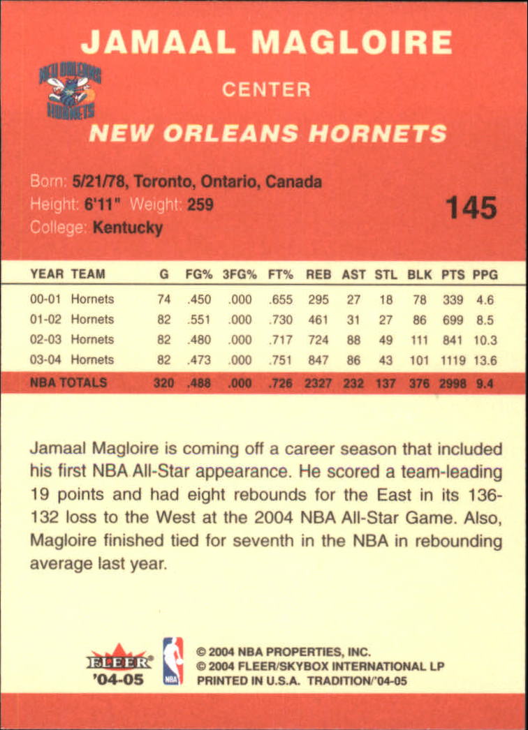 2004/2005 Tradition (Fleer) Basketball Part 1 Red Main Set Cards #1 to #268 - Picture 285 of 496
