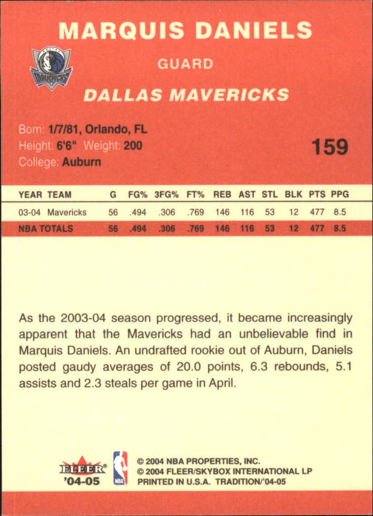 2004/2005 Tradition (Fleer) Basketball Part 1 Red Main Set Cards #1 to #268 - Picture 313 of 496