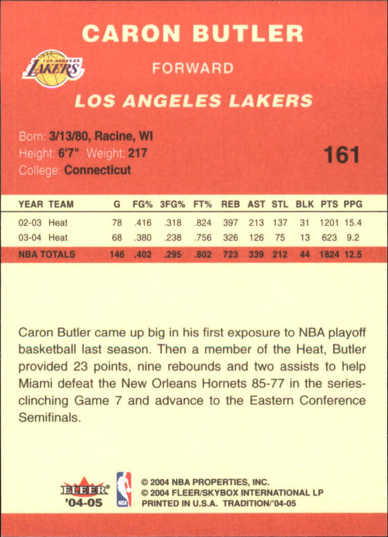 2004/2005 Tradition (Fleer) Basketball Part 1 Red Main Set Cards #1 to #268 - Picture 317 of 496