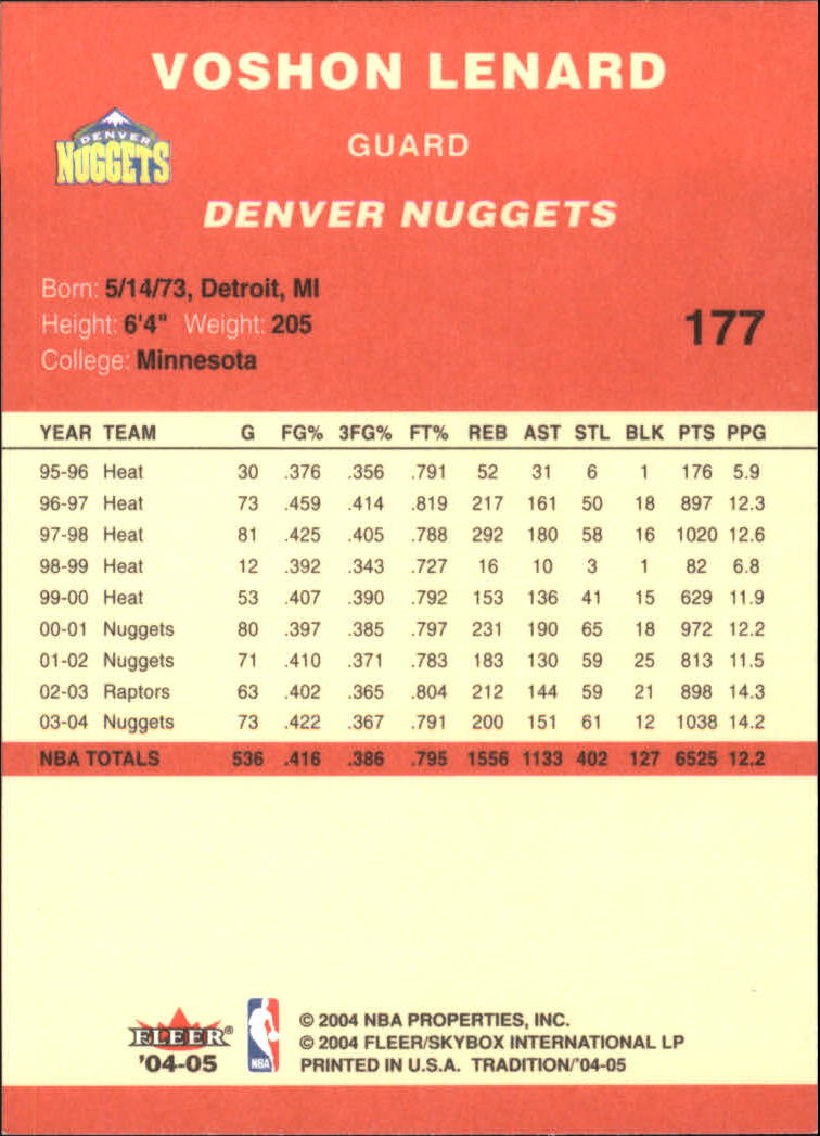 2004/2005 Tradition (Fleer) Basketball Part 1 Red Main Set Cards #1 to #268 - Picture 349 of 496