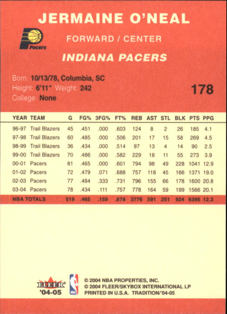 2004/2005 Tradition (Fleer) Basketball Part 1 Red Main Set Cards #1 to #268 - Picture 351 of 496
