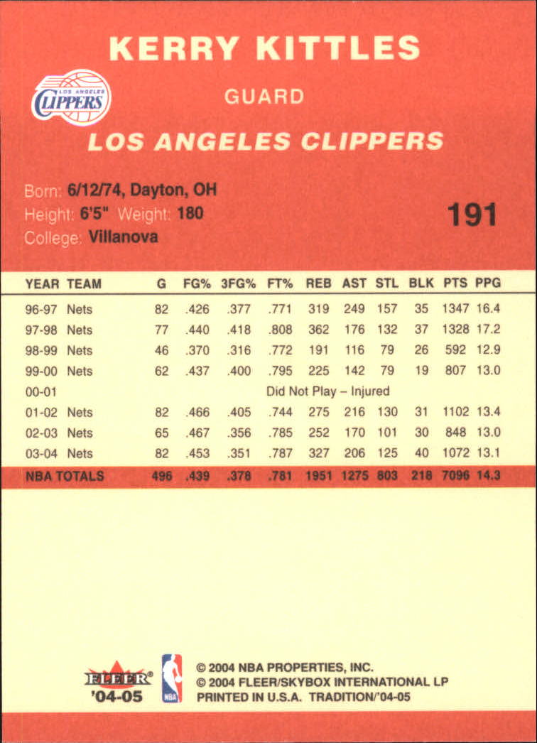 2004/2005 Tradition (Fleer) Basketball Part 1 Red Main Set Cards #1 to #268 - Picture 377 of 496