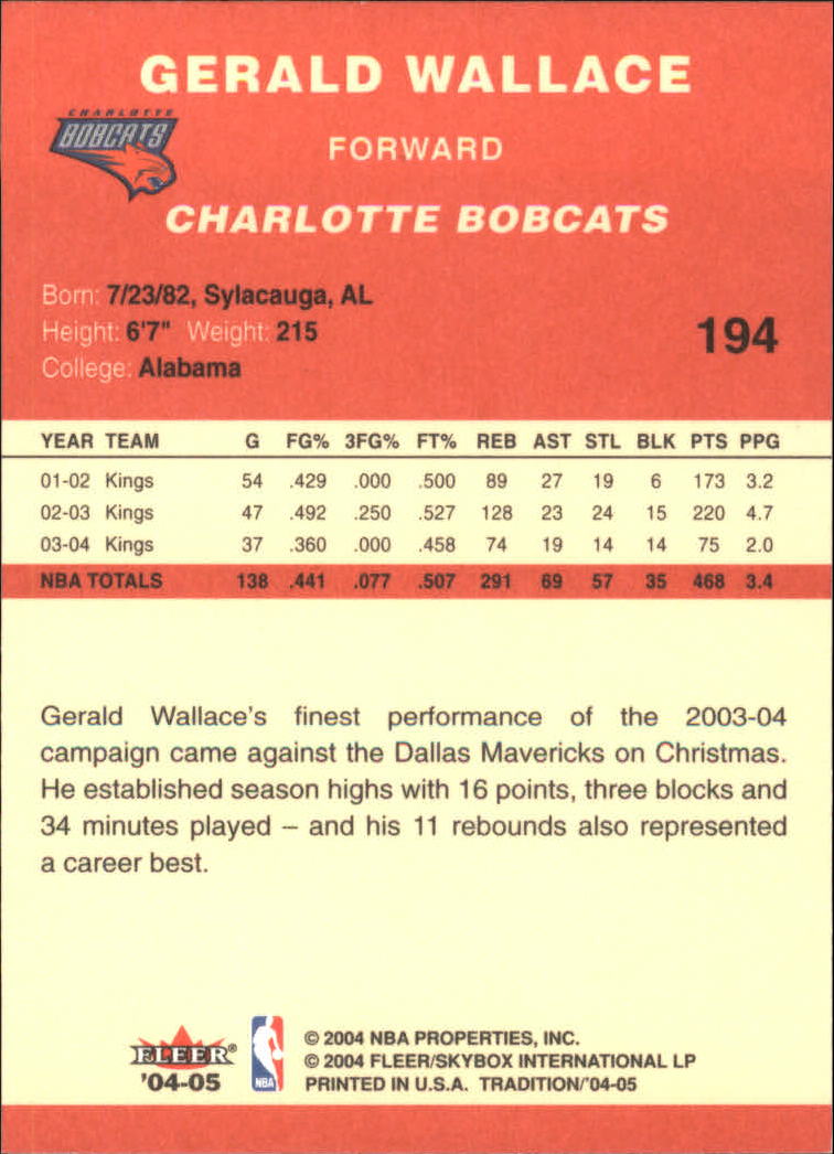 2004/2005 Tradition (Fleer) Basketball Part 1 Red Main Set Cards #1 to #268 - Picture 383 of 496