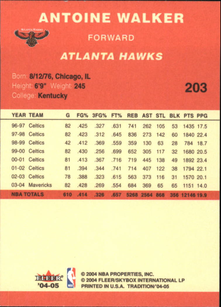 2004/2005 Tradition (Fleer) Basketball Part 1 Red Main Set Cards #1 to #268 - Picture 401 of 496