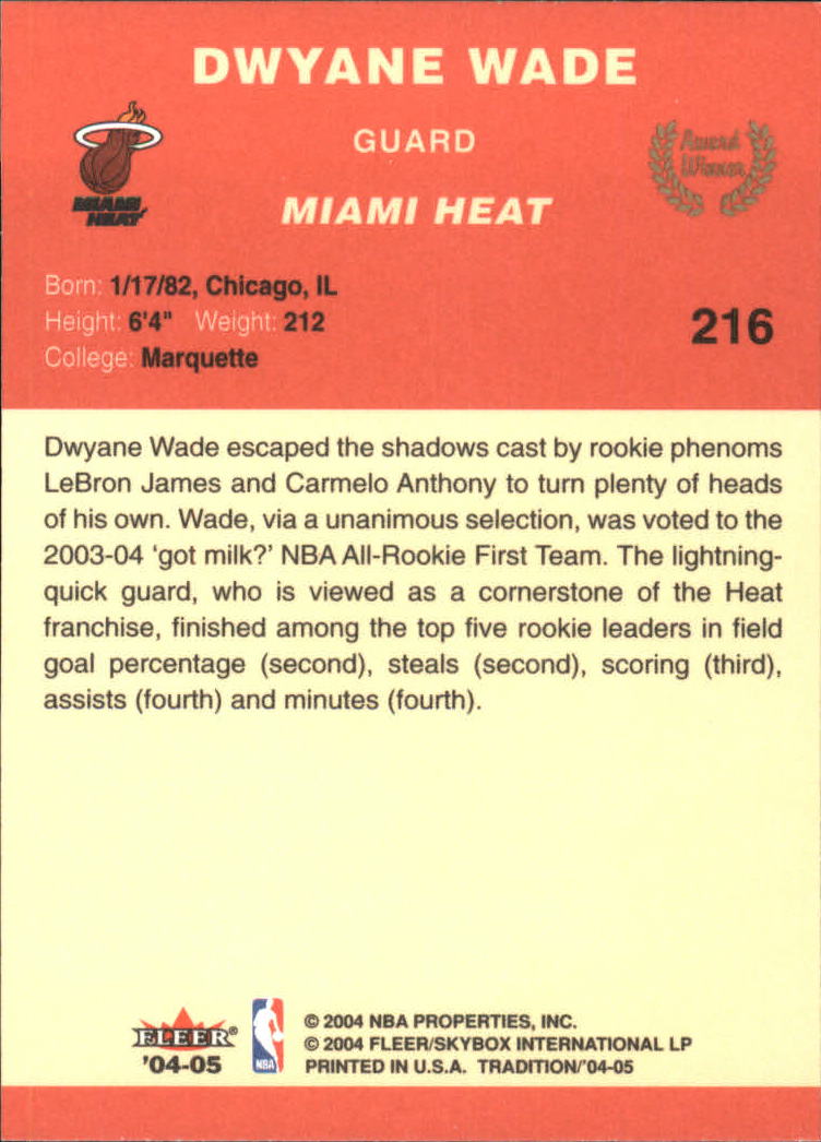 2004/2005 Tradition (Fleer) Basketball Part 1 Red Main Set Cards #1 to #268 - Picture 425 of 496