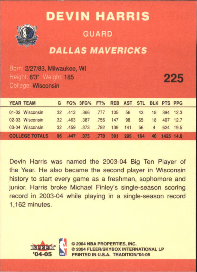 2004/2005 Tradition (Fleer) Basketball Part 1 Red Main Set Cards #1 to #268 - Picture 439 of 496